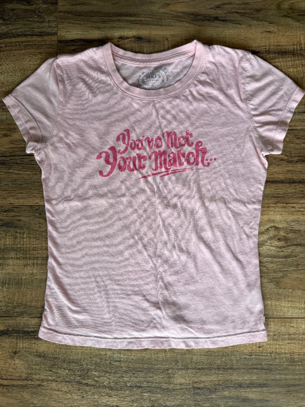 Y2K You've Met Your Match Pink Babydoll Tee